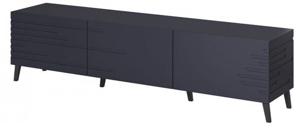 Televizní skříňka Doppo 3D, Barva: černá 5903211072543
