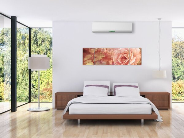Obraz růží (170x50 cm)