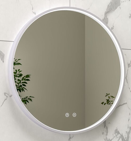 EBS Deira Zrcadlo kulaté 60 cm, kartáčovaný gunmetal DEIRAZ60LEDSGGK