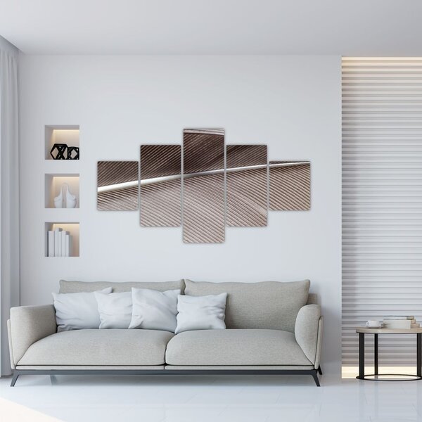Abstraktní obraz vláken (125x70 cm)