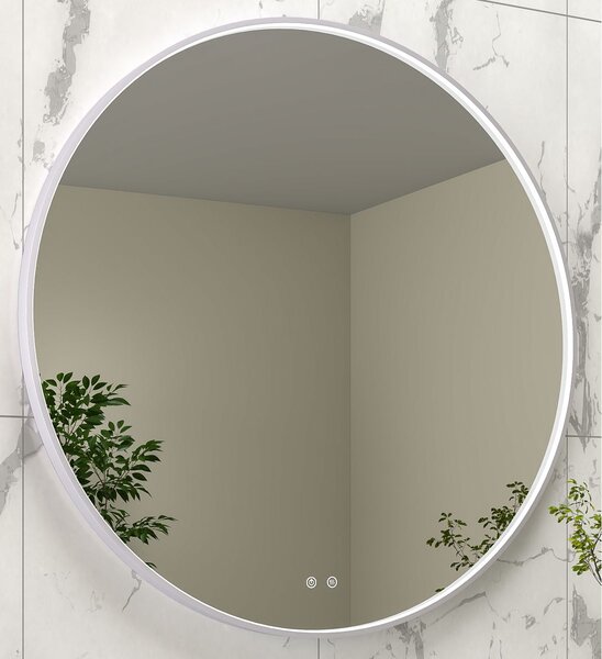 EBS Deira Zrcadlo kulaté 80 cm, kartáčovaný gunmetal DEIRAZ80LEDSGGK
