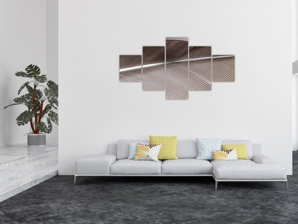 Abstraktní obraz vláken (125x70 cm)