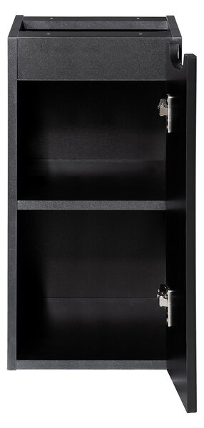 Závěsná skříňka do koupelny NOVA Black 81-30-1D | 30 cm