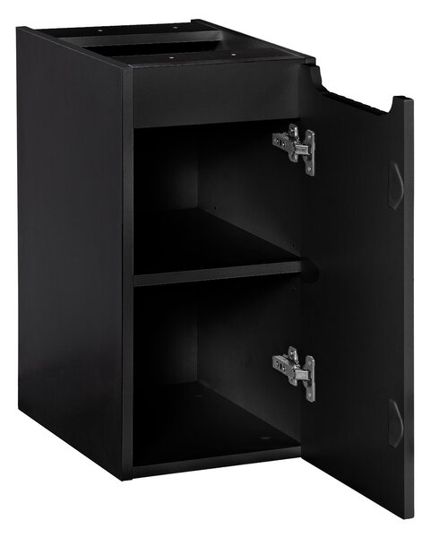Závěsná skříňka do koupelny NOVA Black 81-30-1D | 30 cm