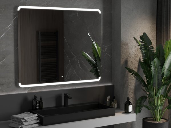 Mexen Nida, LED koupelnové zrcadlo s podsvícením 120x100 cm, 6000K, ochrana proti zamlžování, 9806-120-100-611-00