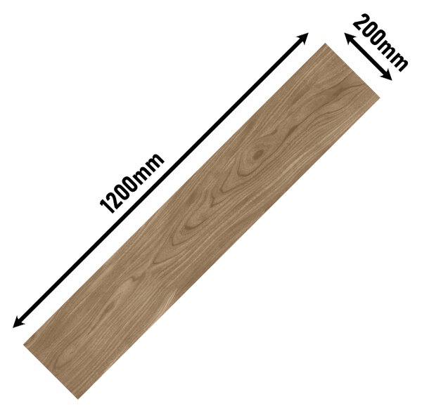 Kao wood brown 120 x 20 cm tmavě hnědá 1m²