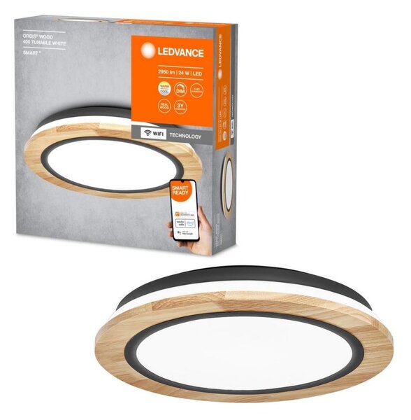 Ledvance - LED Stmívatelné stropní svítidlo SMART+ ORBIS WOOD LED/24W/230V Wi-Fi