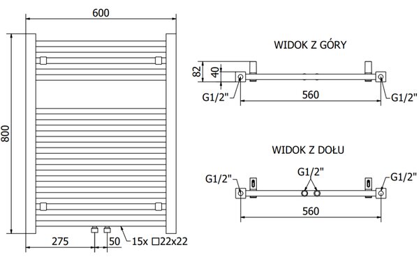 Mexen Pluton topné těleso 800 x 600 mm, 471 W, bílá, W106-0800-600-00-20