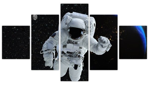 Obraz - Astronaut ve vesmíru (125x70 cm)
