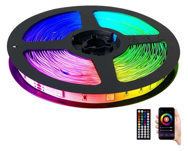 LED RGB Stmívatelný pásek LED/12,5W/230V 5 m + dálkové ovládání