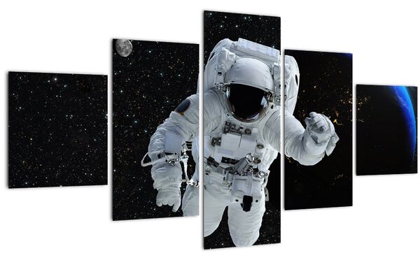 Obraz - Astronaut ve vesmíru (125x70 cm)