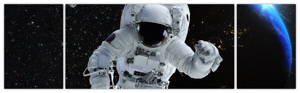 Obraz - Astronaut ve vesmíru (170x50 cm)