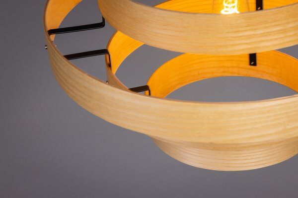 Závěsné designové svítidlo do obýváku Wood Madeira Natur (LMD)