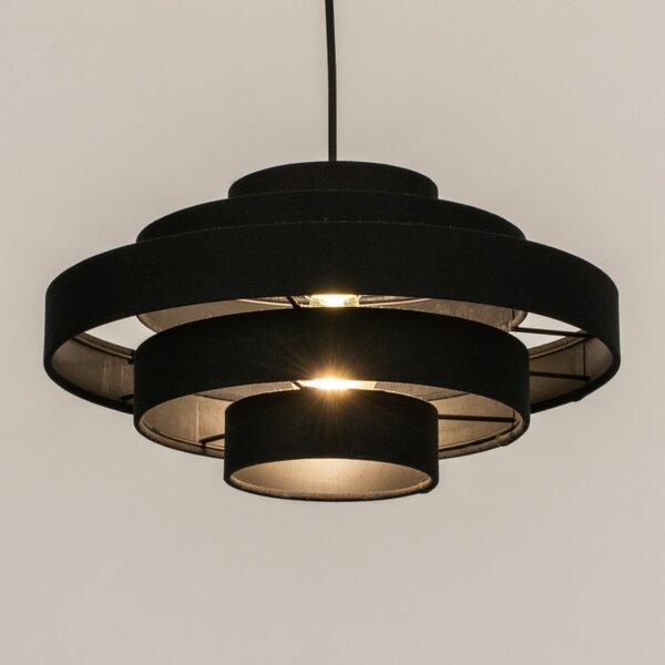 Závěsné designové svítidlo do obýváku Madeira X Black (LMD)