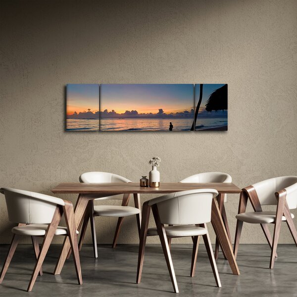 Obraz ženy na pláži (170x50 cm)