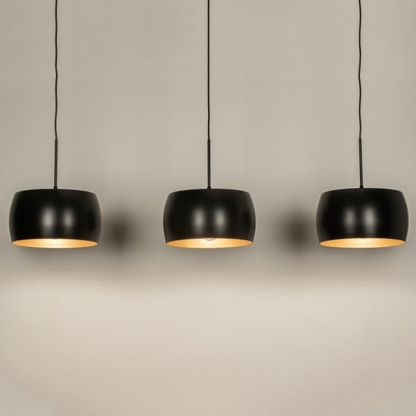 Závěsné designové svítidlo nad stůl Kitee III Black and Gold (LMD)