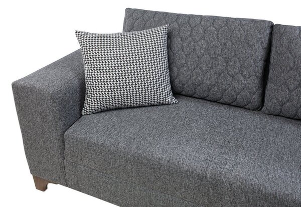Rohová sedačka Lofty (šedá). Akce -24%