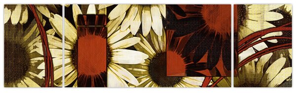 Obraz květů (170x50 cm)