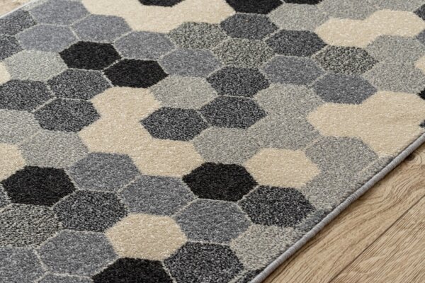 Běhoun HEOS 78537 šedý / krém HEXAGON