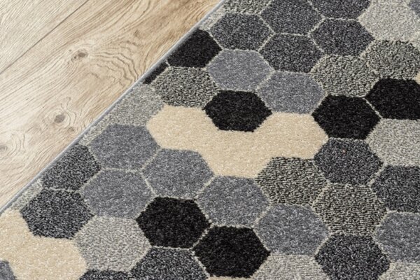 Běhoun HEOS 78537 šedý / krém HEXAGON