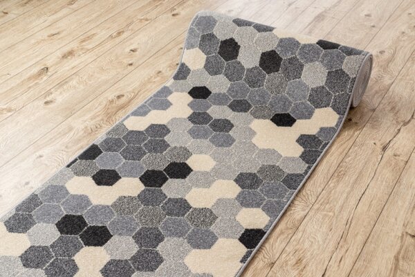 Běhoun HEOS 78537 šedý / krém HEXAGON