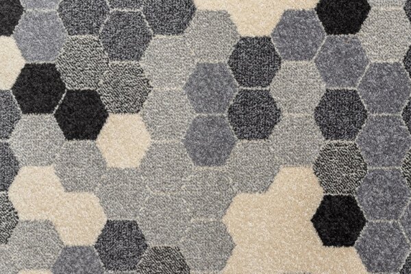 Běhoun HEOS 78537 šedý / krém HEXAGON