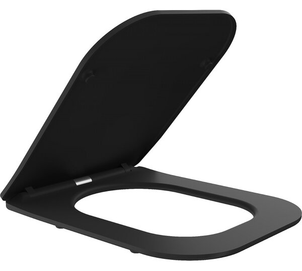 Mexen - WC sedátko SLIM DUROPLAST na wc mísu TEO černé (0801), soft-close, 39060185