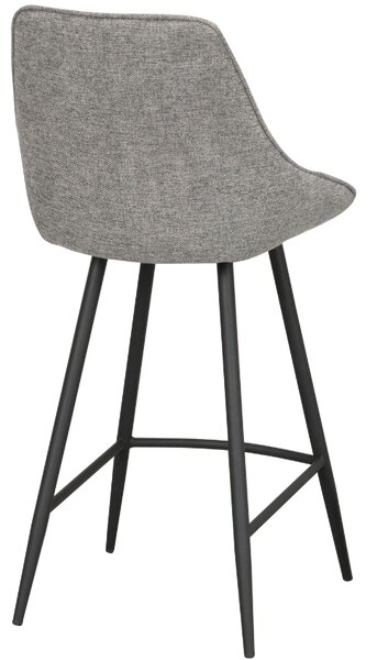 Světle šedá látková barová židle ROWICO SIERRA 67 cm