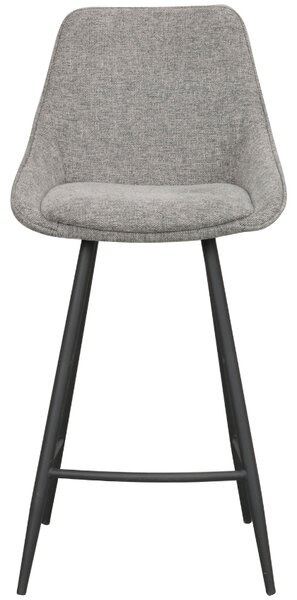 Světle šedá látková barová židle ROWICO SIERRA 67 cm