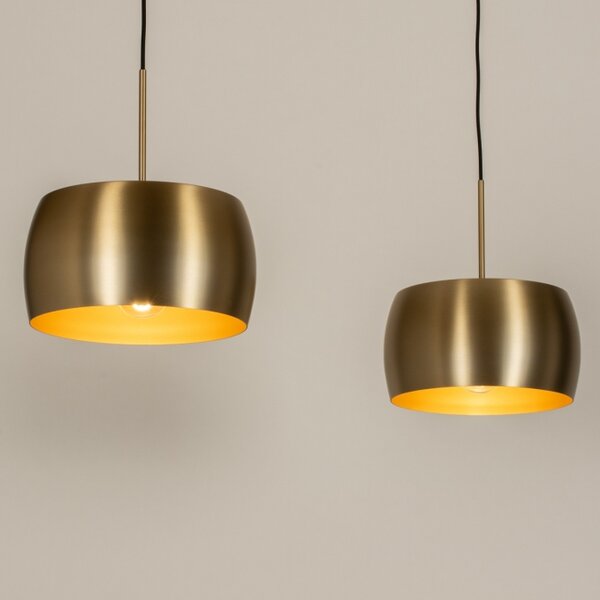 Závěsné designové svítidlo nad stůl Kaavi II Gold Look (LMD)