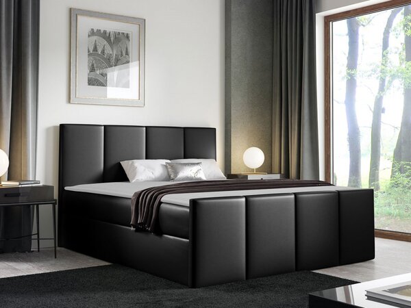 Kontinentální postel Bautista, Rozměr postele: 120x200, Barva:: ekokůže Soft 010a 5903211088919