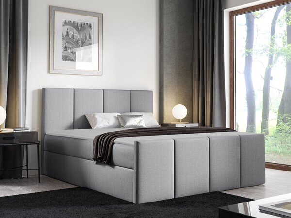 Kontinentální postel Bautista, Rozměr postele: 120x200, Barva:: ekokůže Soft 010a 5903211088919