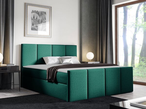 Kontinentální postel Bautista, Rozměr postele: 120x200, Barva:: ekokůže Soft 010a 5903211088919