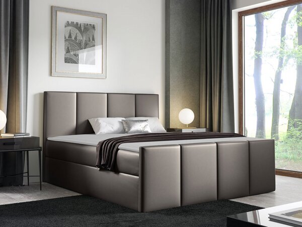 Kontinentální postel Bautista, Rozměr postele: 120x200, Barva:: ekokůže Soft 010a 5903211088919