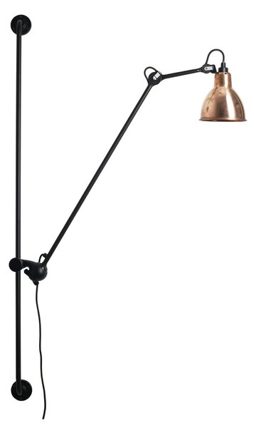 Nástěnná Svítidla Lampe Gras, 214 Round, Černá, Obývací pokoj, Kov, Design