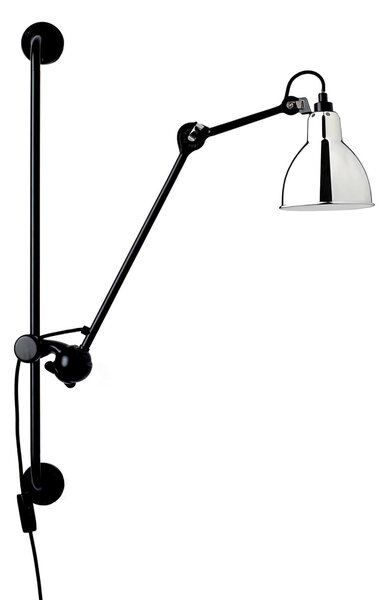 Nástěnná Svítidla Lampe Gras, 201 Round, Černá, Obývací pokoj, Kov, Design