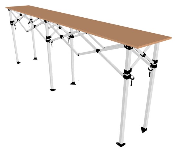 TENTino Skládací profi pult 2,85 m x 42 cm pro nůžkový stan