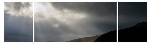 Obraz blížící se bouřky (170x50 cm)