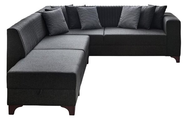 Rohová sedačka Westy (antracit) (L). Akce -25%