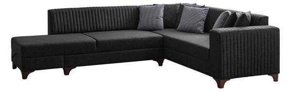 Rohová sedačka Westy (antracit) (L). Akce -25%