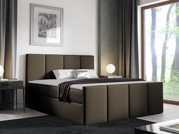 Kontinentální postel Bautista, Rozměr postele: 120x200, Barva:: ekokůže Soft 010a 5903211088919