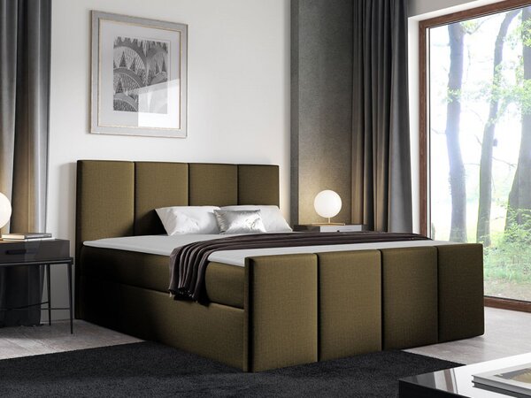 Kontinentální postel Bautista, Rozměr postele: 120x200, Barva:: ekokůže Soft 010a 5903211088919