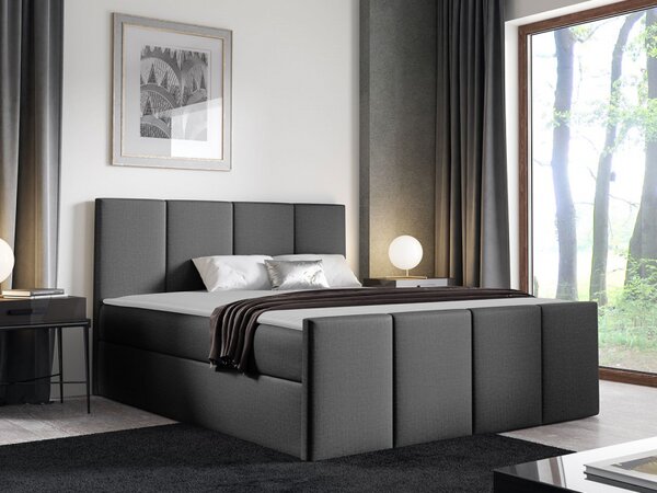 Kontinentální postel Bautista, Rozměr postele: 120x200, Barva:: ekokůže Soft 010a 5903211088919