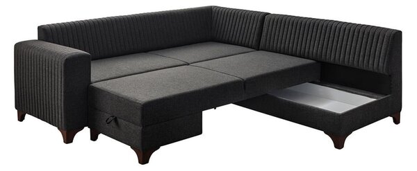 Rohová sedačka Westy (antracit) (P). Akce -25%