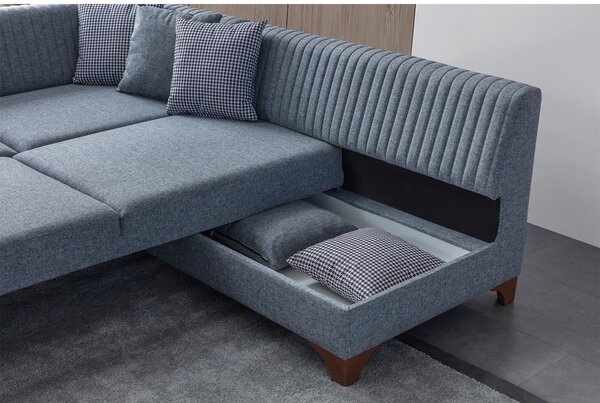 Rohová sedačka Westy (šedá) (P). Akce -25%