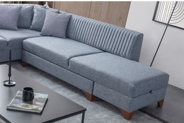Rohová sedačka Westy (šedá) (P). Akce -25%