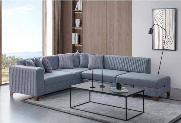 Rohová sedačka Westy (šedá) (P). Akce -25%