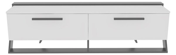 TV skříňka Astrodotti (bílá + černá). Akce -25%