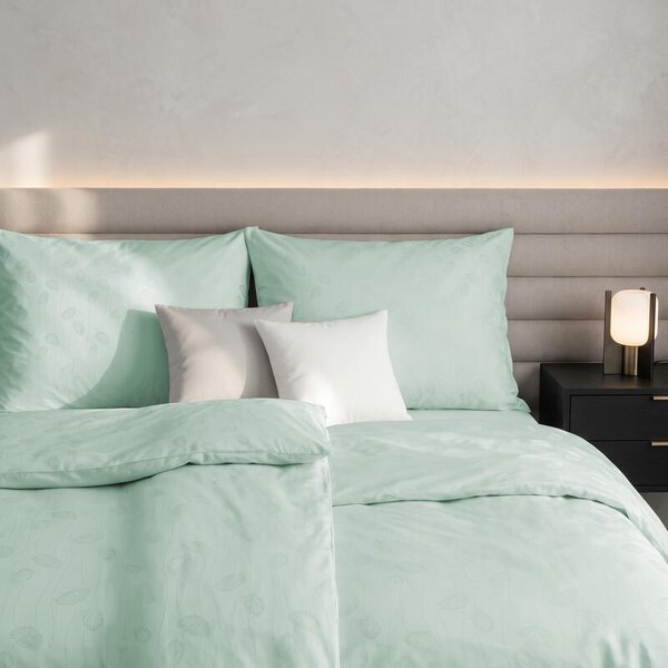 Povlečení EXCLUSIVE TENCEL PLUS peříčka eukalyptová 140 x 200/70 x 90 cm