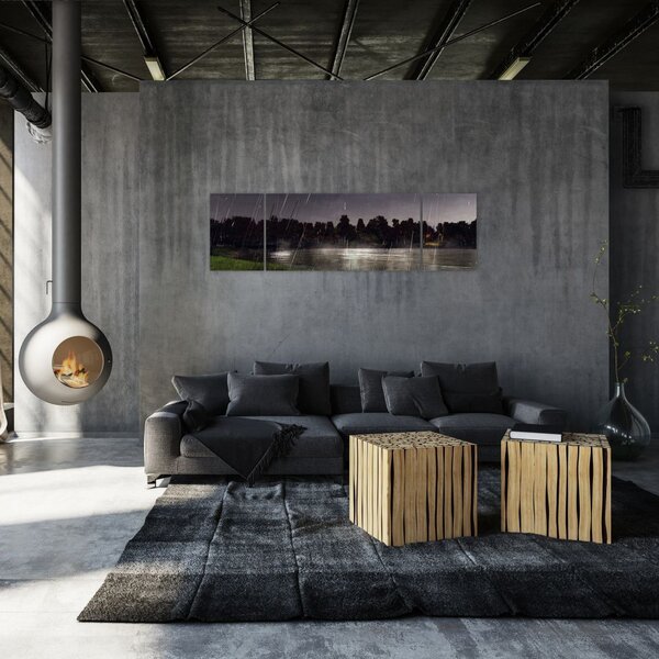 Obraz - Deštivý večer (170x50 cm)